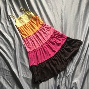 Gap Girls Sun Dress Multi Color